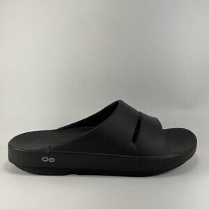Oofos Ooahh Slide Sandals Mens Size 12 Black Comfort Recovery Shoes, Womens 14